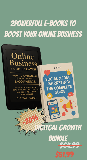 Digital Growth Bundle – Online Business + Social Media Guide/Digital Paper/Eng